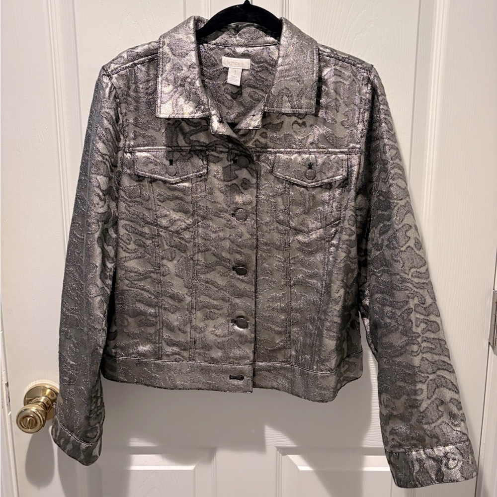 Chico’s metallic jacket